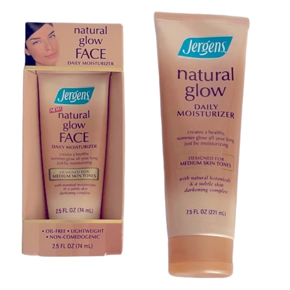 JERGENS Natural Glow Moisturizing Lotion  and Face Moisturizer